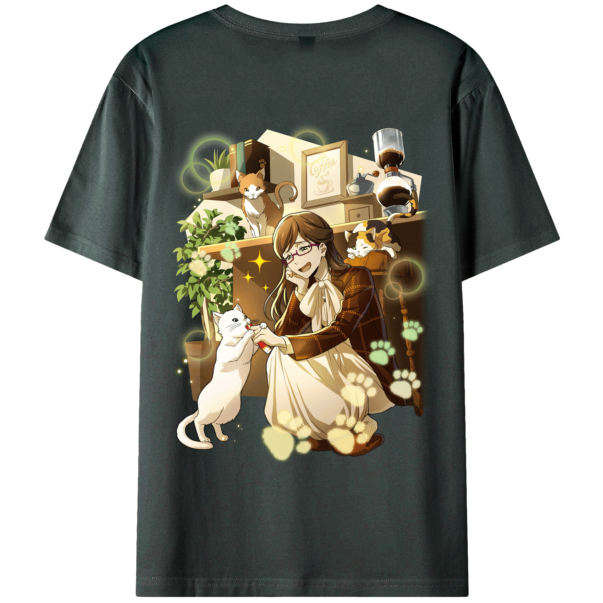 文豪ストレイドッグス Bungo Stray Dogs 綿100％ メンズ半袖Tシャツ（バックプリント） 通気性